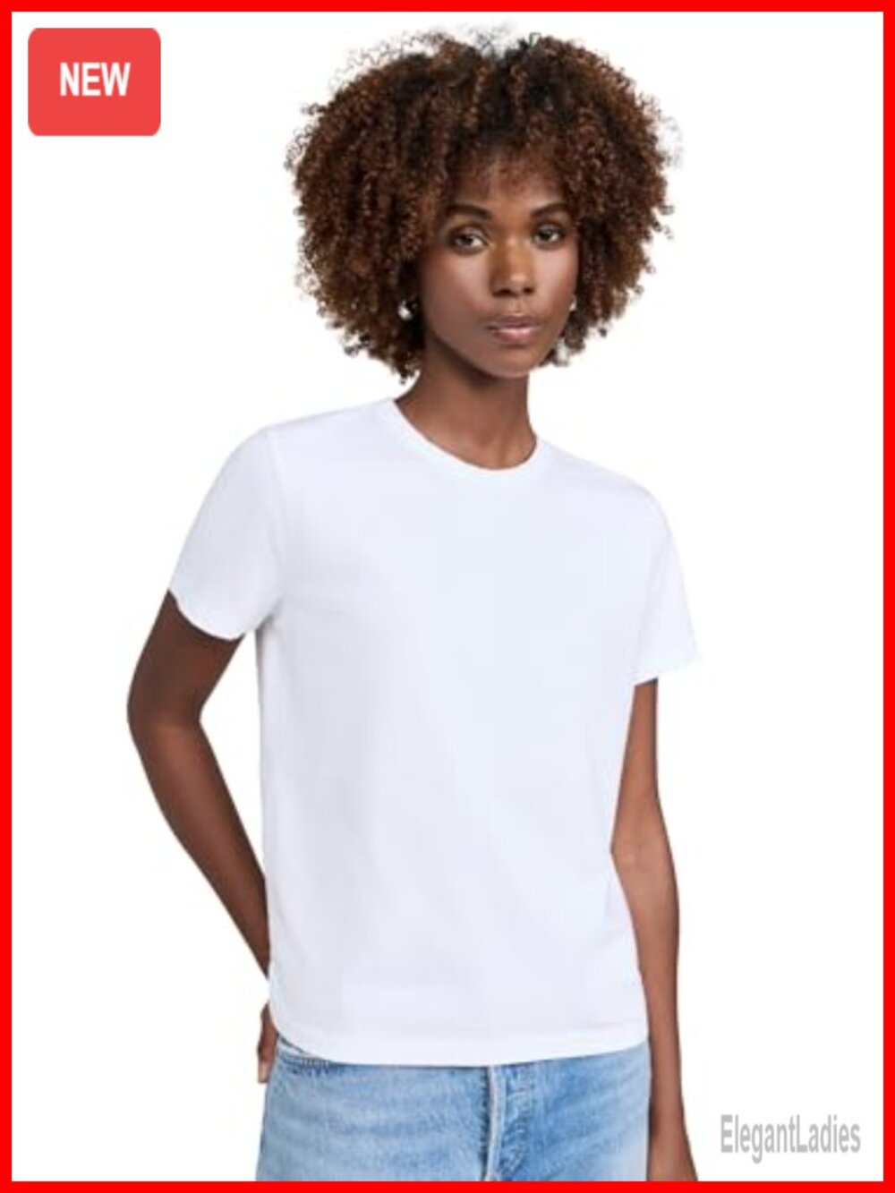 Crewneck T-Shirt Lightweight Jersey Short Sleeve Casual Tee